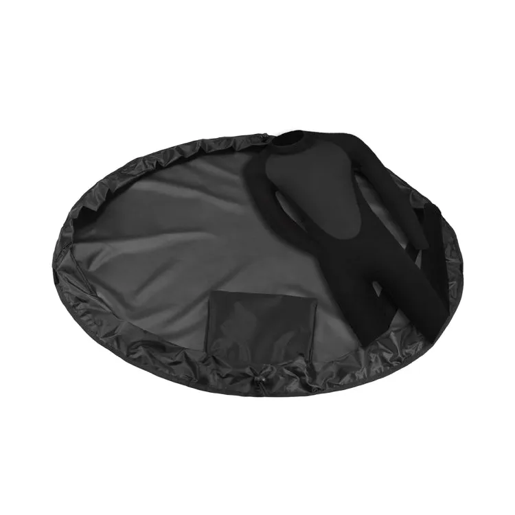 210D Oxford Cloth Beach Swimsuit Wetsuit Storage Bag Quick Change Bag, Specification:Diameter 50cm(Black)