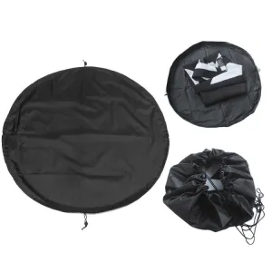 210D Oxford Cloth Beach Swimsuit Wetsuit Storage Bag Quick Change Bag, Specification:Diameter 50cm(Black)