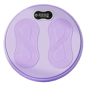 30cm Fitness Twist Waist Disc 4 Modes Balance Board with Electronic Counting(Purple)