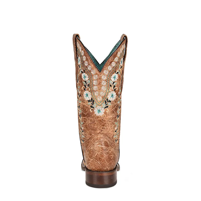 A4398 | Floral Embroidery Women's Boot