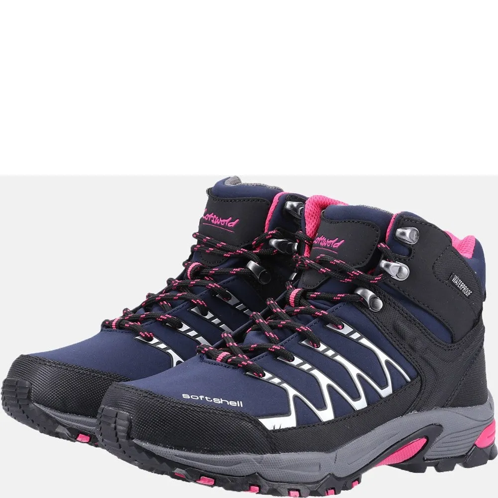 Abbeydale Mid Hiking Boots Navy/Black/Fuchsia