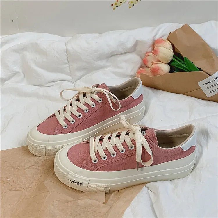 Advbridge Spring Fashion Women Canvas Shoes Female Outdoor Sneakers Classic High Quality Platform Ladies Casual Shoes Leisure Footwear