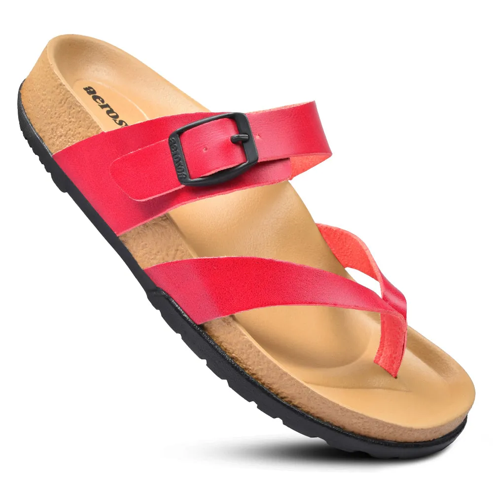 Aerosoft - Trini HL1202 Casual Fashion Comfortable Strap Slip On Sandals For Women