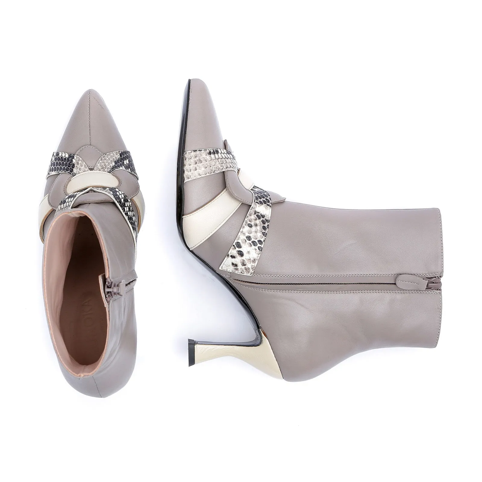 ALICE ankle boot - grey snake