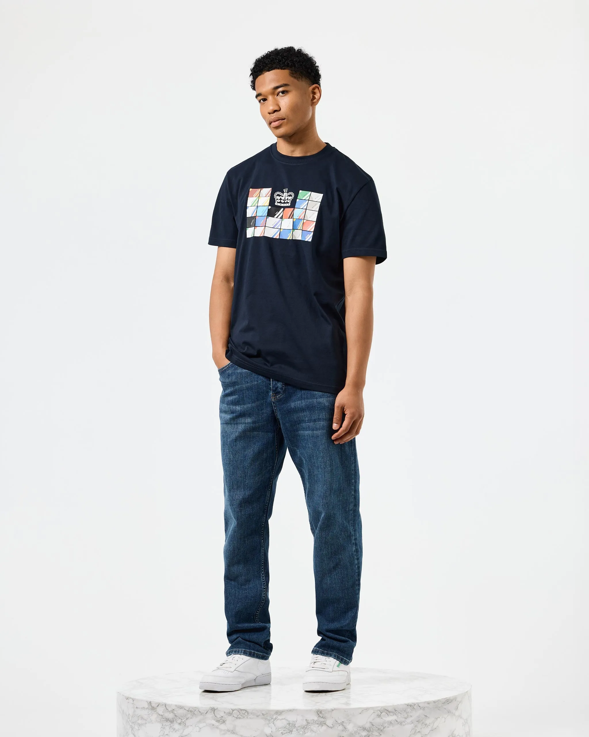 Alpha Graphic T-Shirt Navy