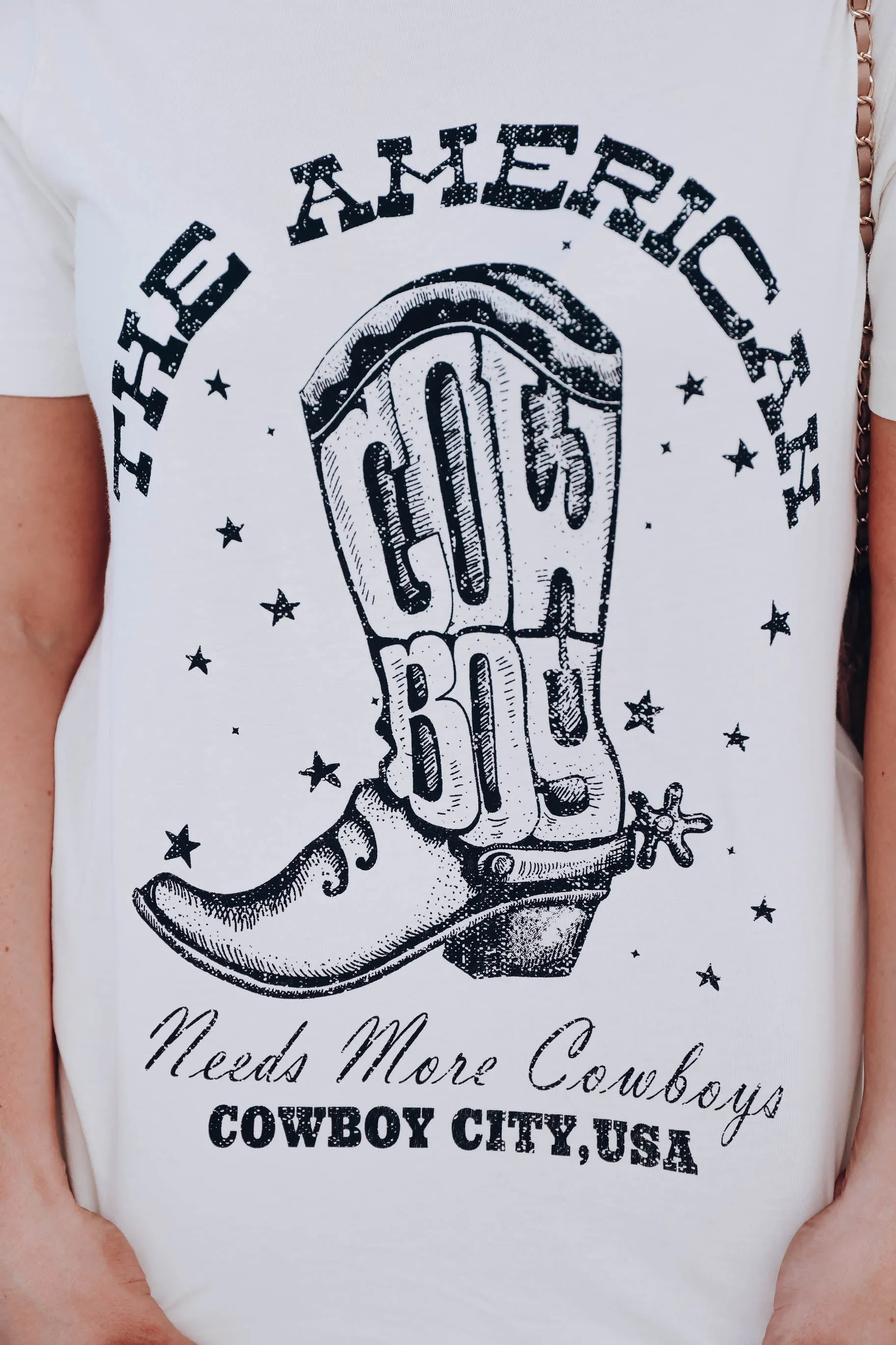 American Cowboy Graphic Tee - Ivory