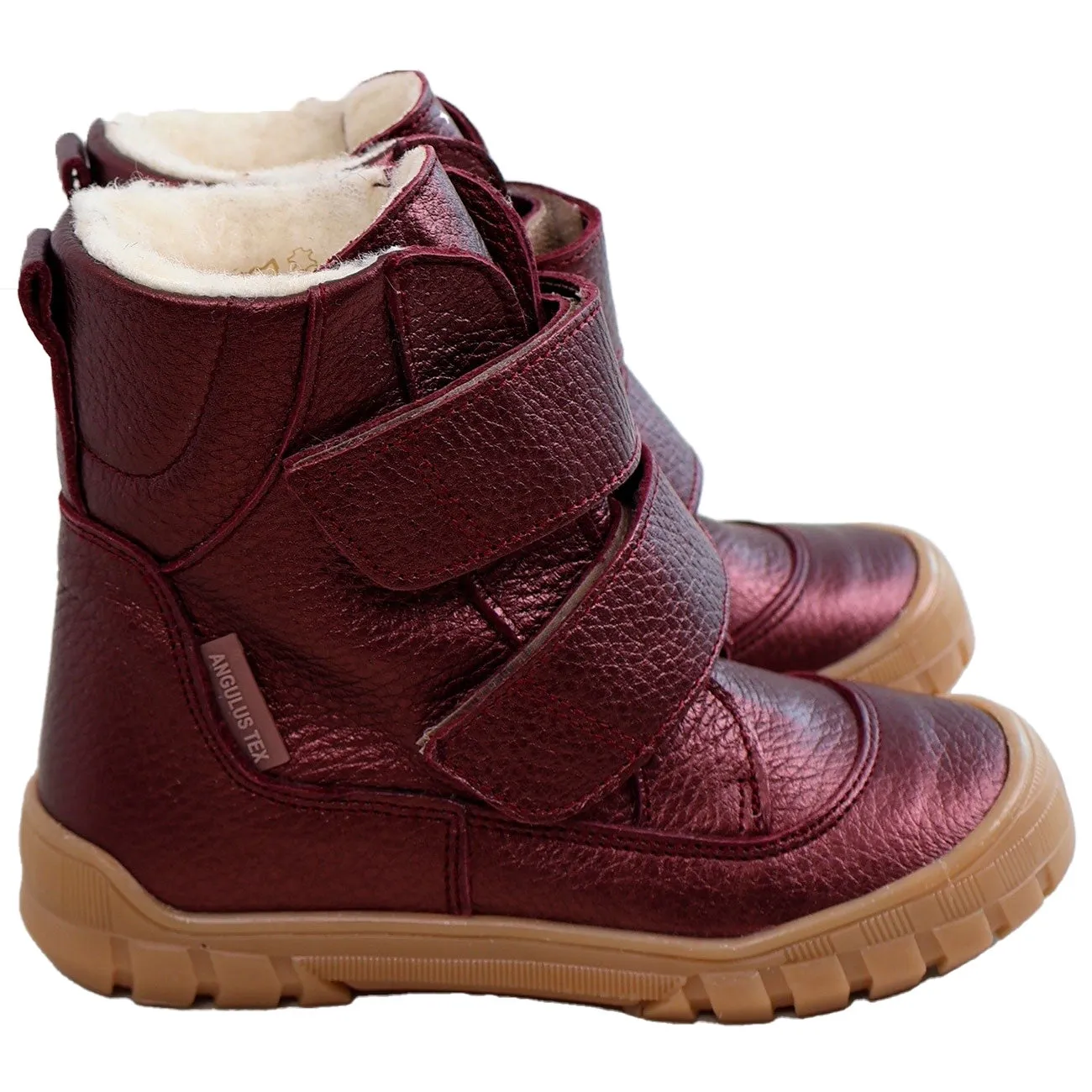 Angulus Tex-Boots With Velcro Bordeaux Shine