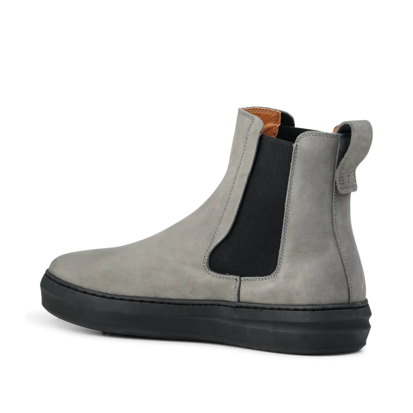 Aren nubuck chelsea boot - GREY