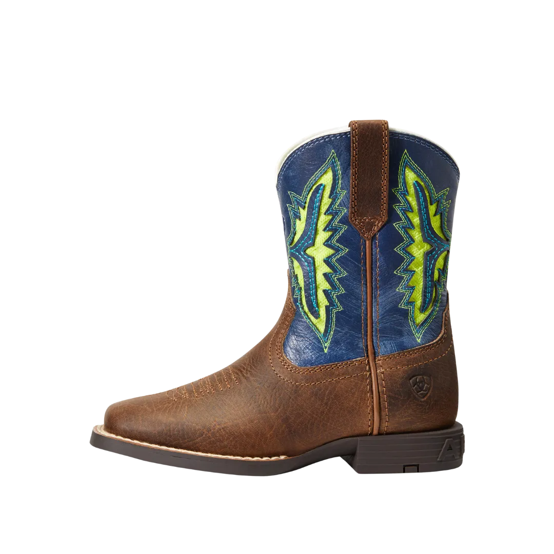 Ariat Kids Koel VentTEK Wide Western Rowdy Rust Square Toe Boot