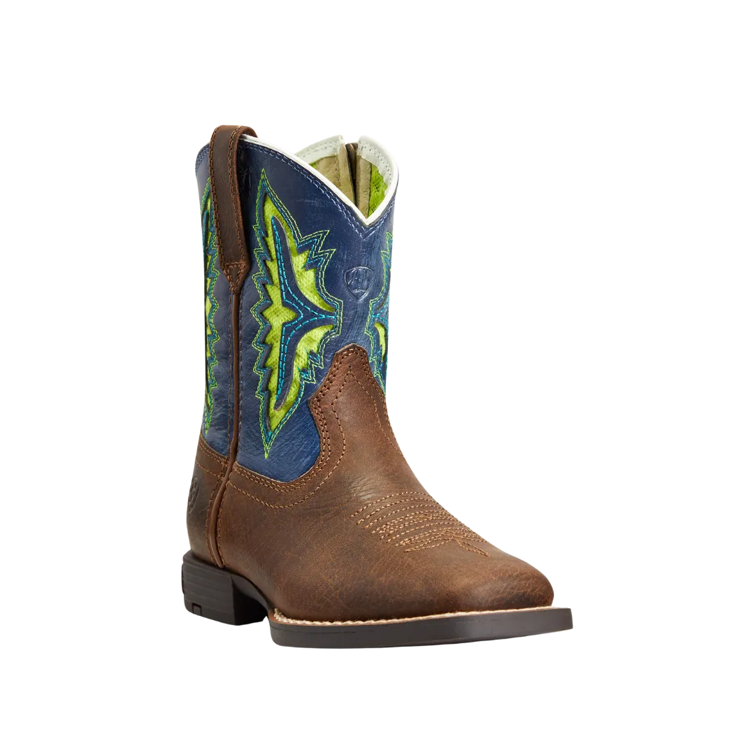 Ariat Kids Koel VentTEK Wide Western Rowdy Rust Square Toe Boot