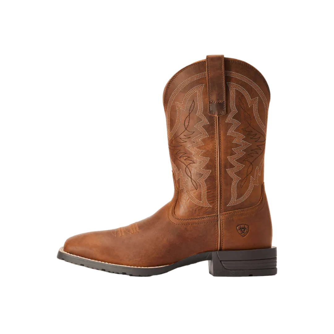 Ariat Men's Hybrid Ranchwork Thatch Brown Boot