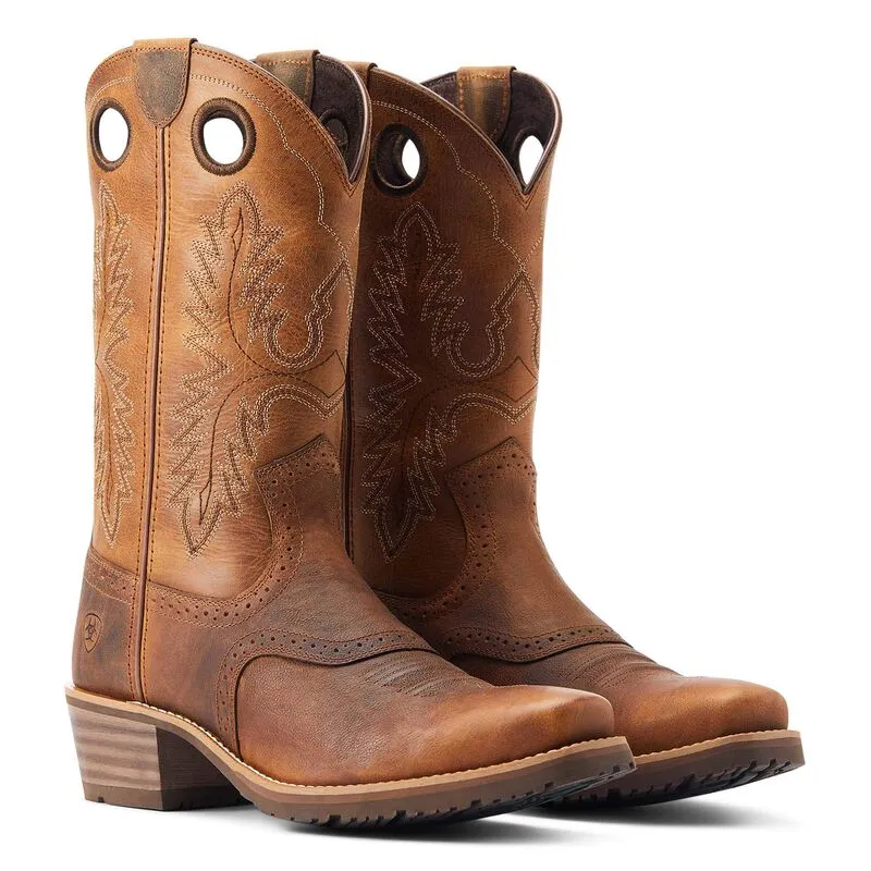 ARIAT MEN'S Style No. 10044565 Hybrid Roughstock Square Toe Western Boot