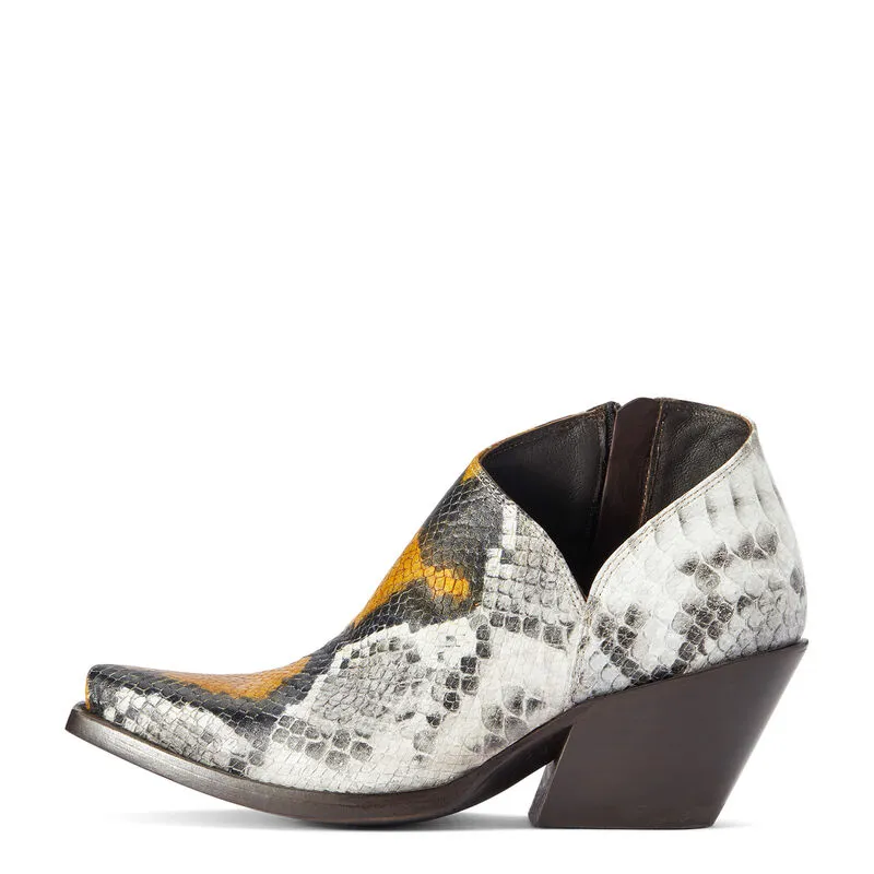 Ariat Women's Jolene Western Bootie- Yellow Snake