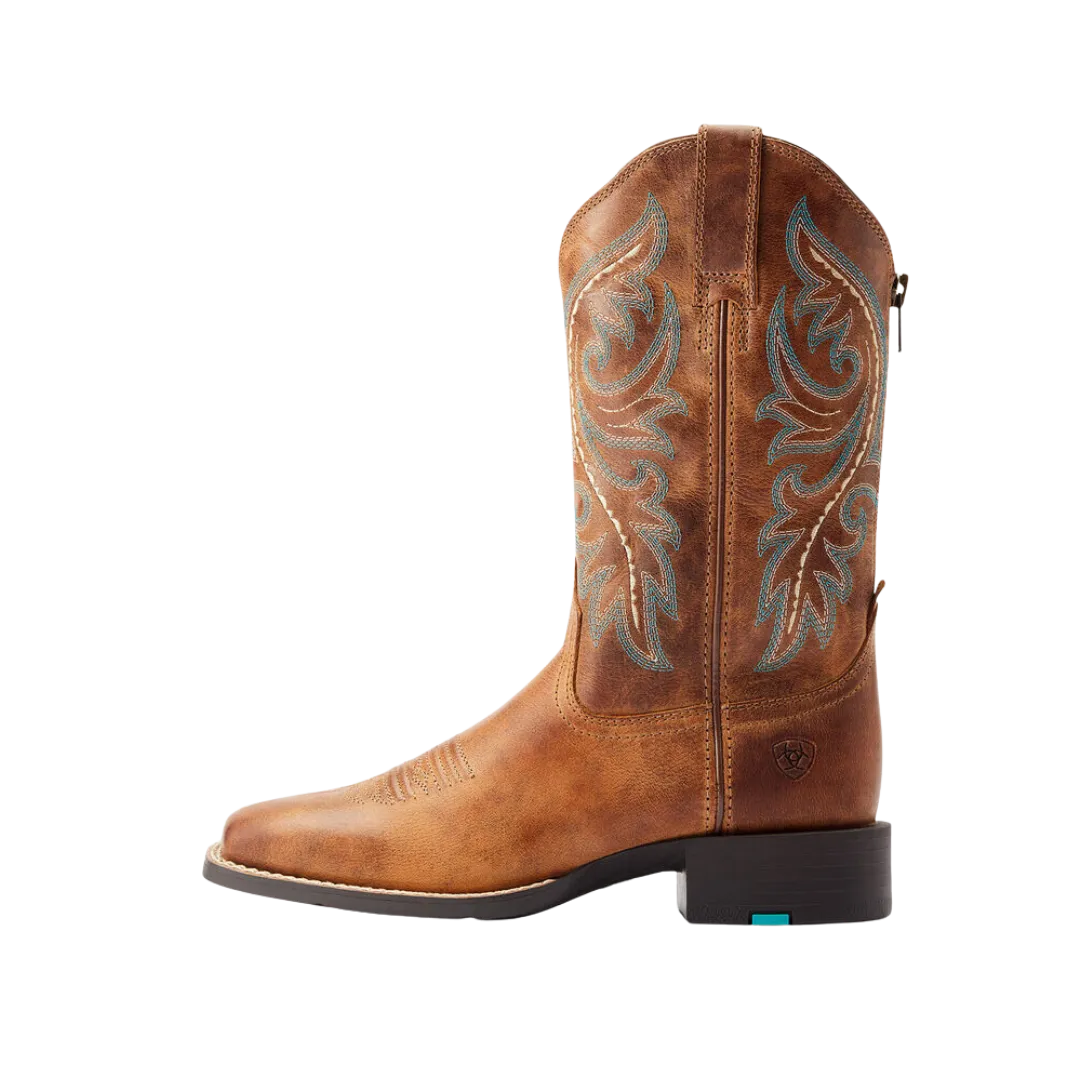 Ariat Women's Round Up Back Zip Western Boot