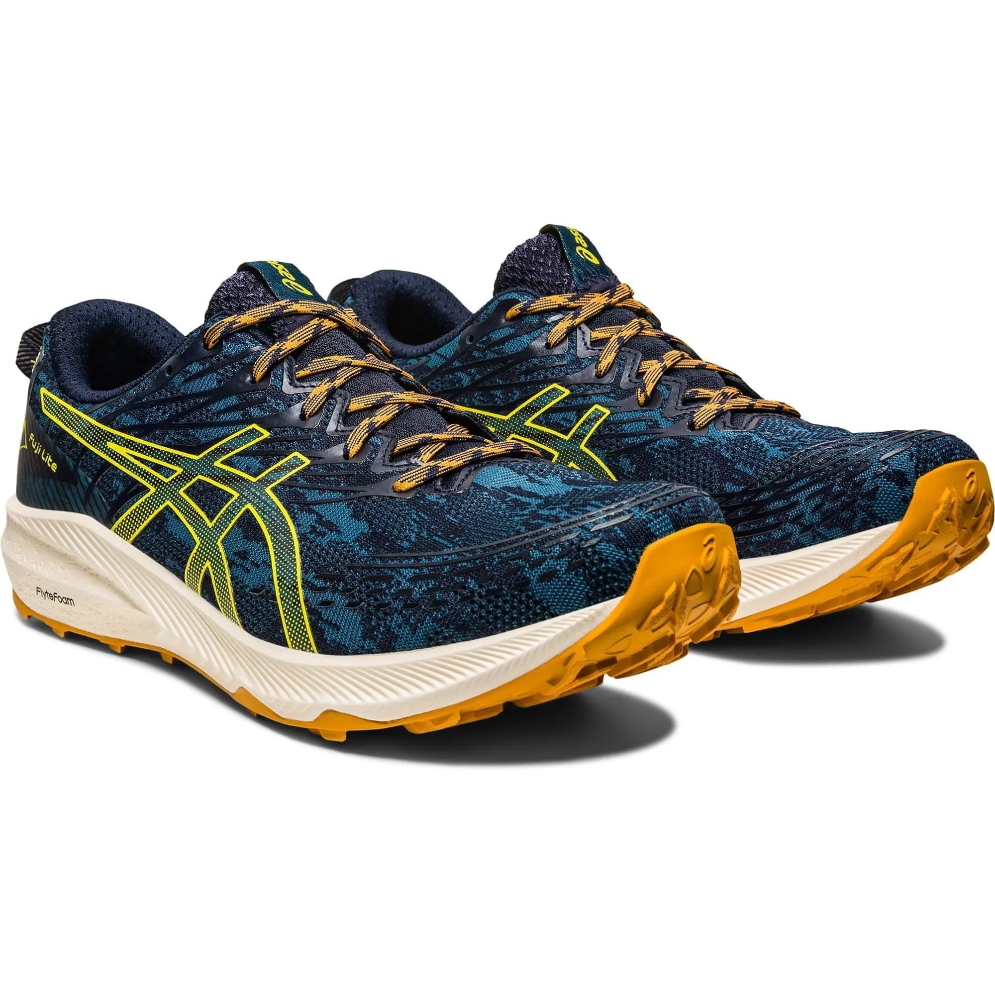 Asics Fuji Lite 3 Mens Trail Running Shoes - Blue