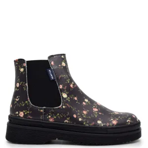 Atlanta Mocassin Floral Print Bootie