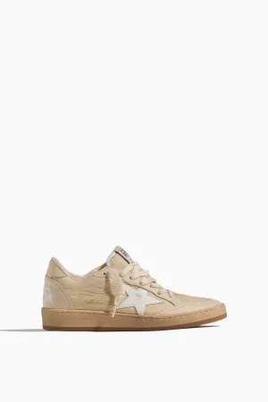 Ball Star Sneaker in White/Milk