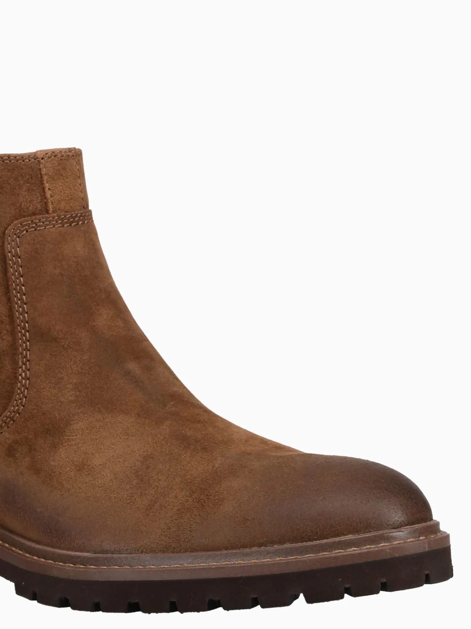 Barett Zip Boot Brown  Wazed Suede