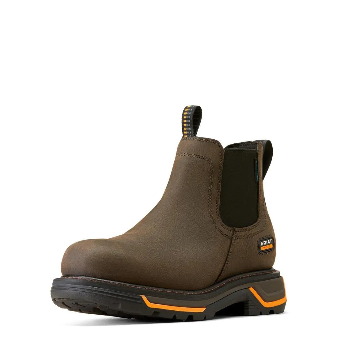 Big Rig Soft-Toe Waterproof Chelsea Boot Iron Coffee