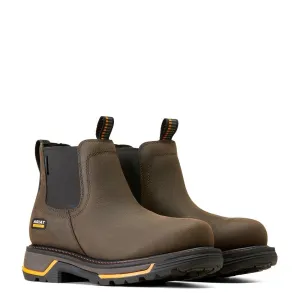 Big Rig Soft-Toe Waterproof Chelsea Boot Iron Coffee