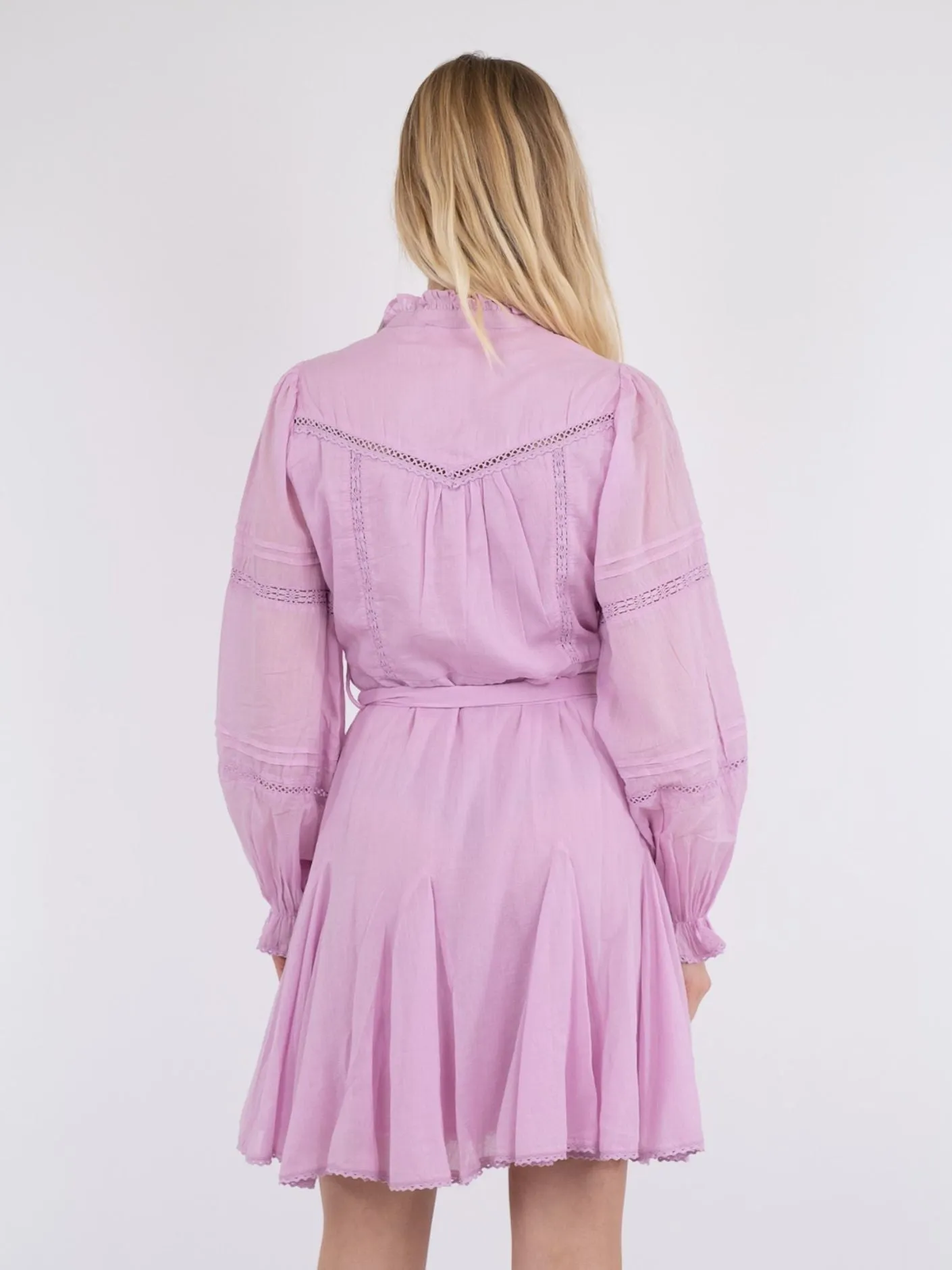 Birgitte S Voile Dress - Rose