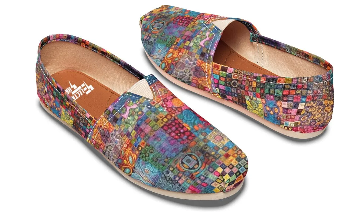 Blotter Patch Fuzz Casual Slip on Shoes