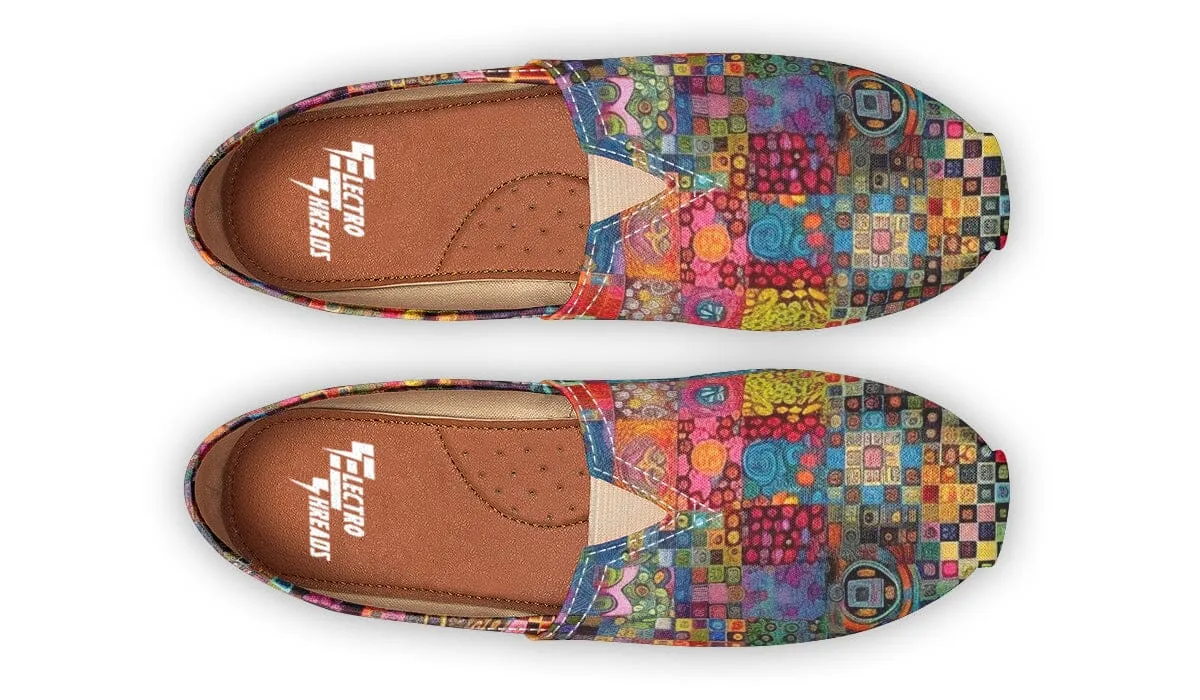 Blotter Patch Fuzz Casual Slip on Shoes