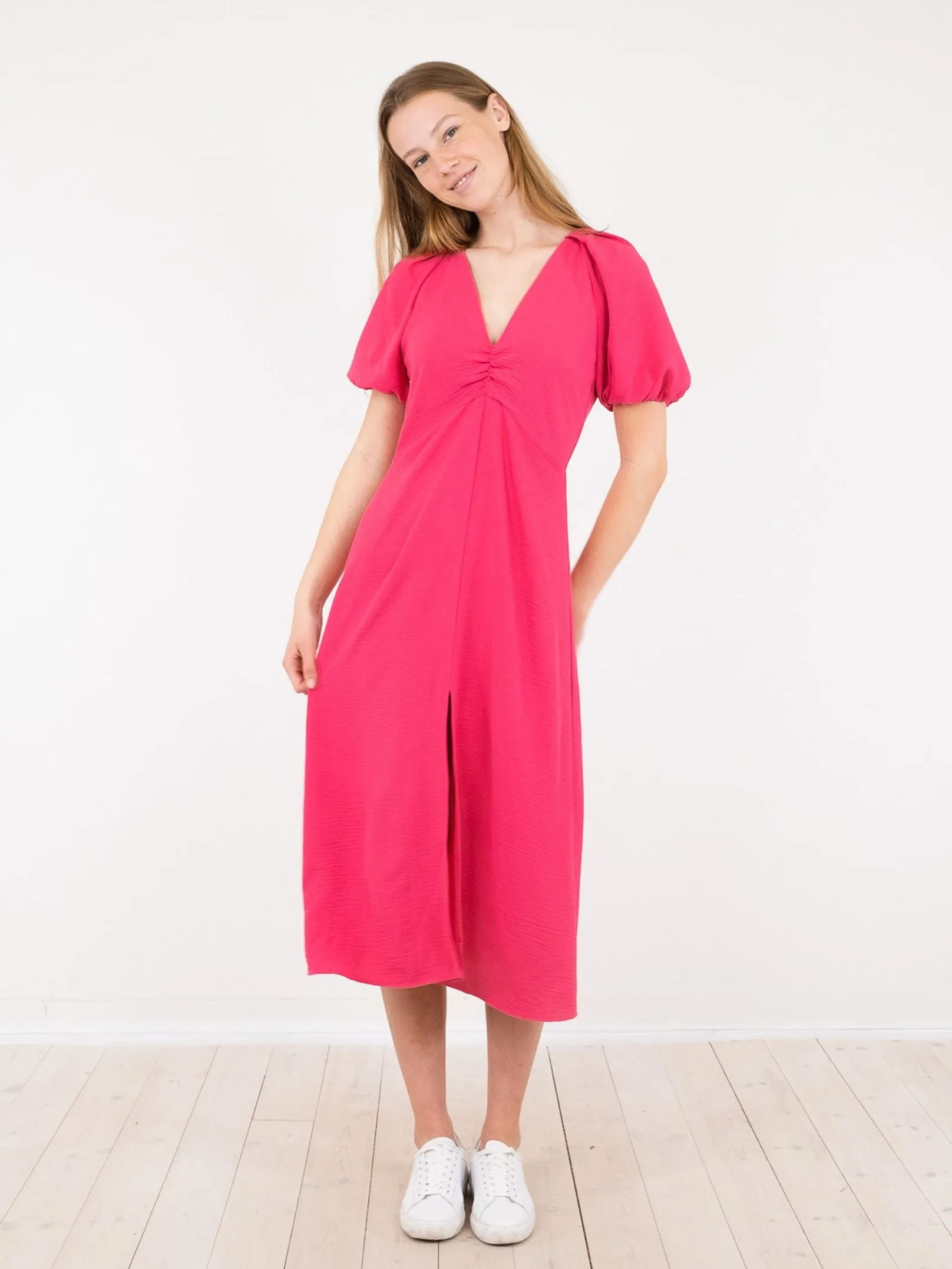 Bomba Solid Dress - Pink