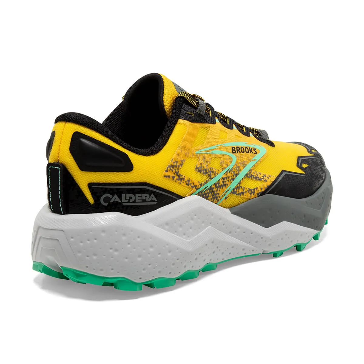 Brooks Caldera 7 Mens | Lemon Chrome/black/springbud