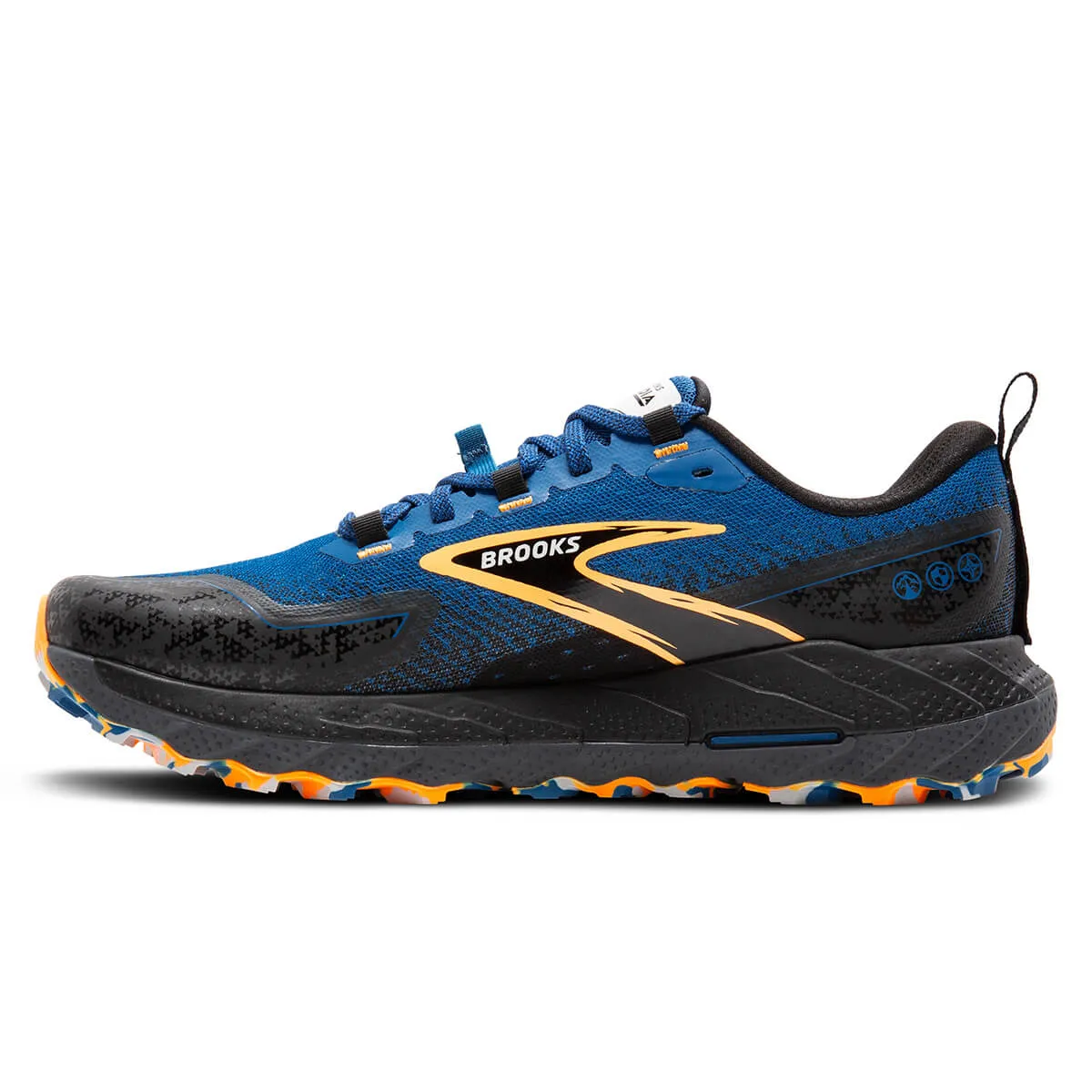 Brooks Cascadia 18 Mens | Blue Sapphire/black/orange