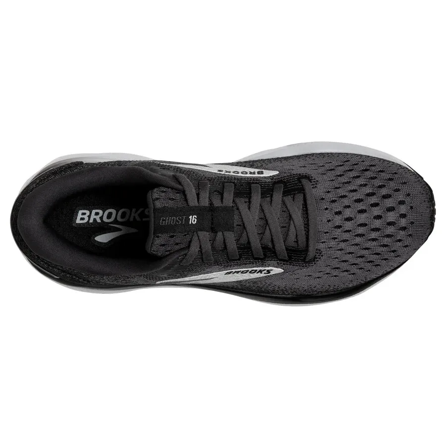 Brooks Men's Ghost 16 Running Shoe - Black/Grey/White