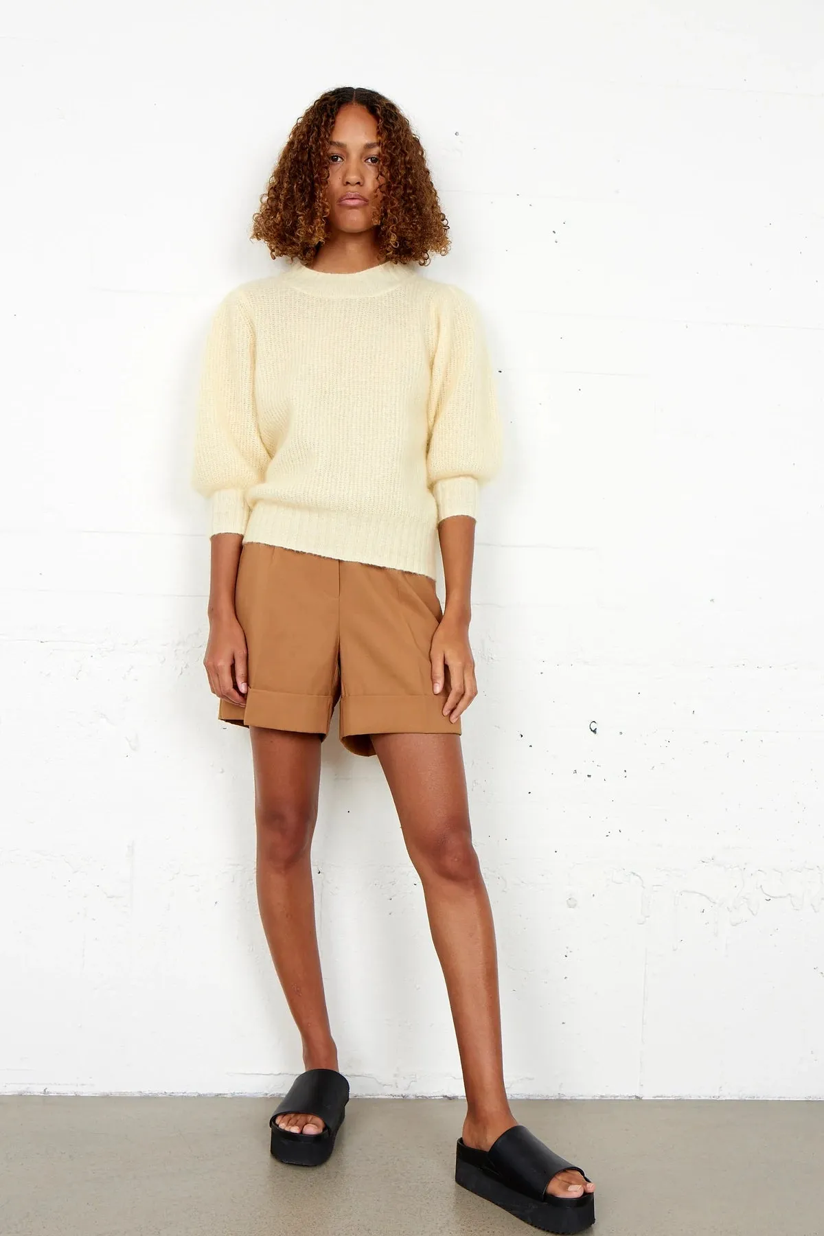 Brooky Knit Puff SS - Banana Crepe