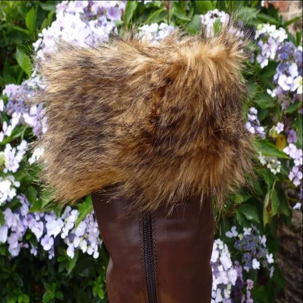 Brown Bear Boot Cuffs