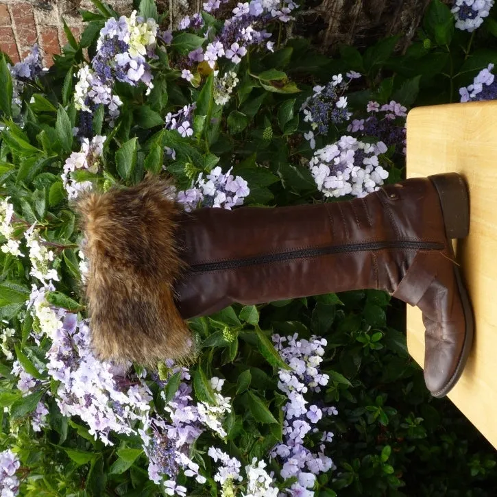 Brown Bear Boot Cuffs