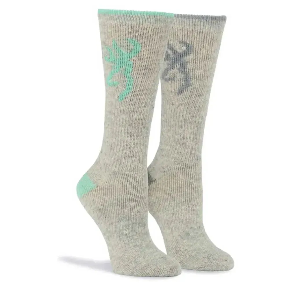 Browning Boot 2-Pack ( Julep / Grey ) - Heavyweight Wool Socks