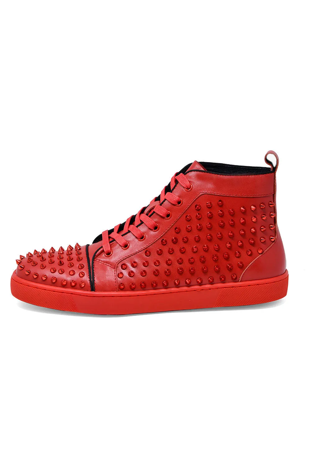 Burmese Ruby Spike Hight Top Sneakers