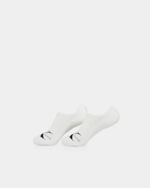 Calvin Klein Monogram Liner Socks 2 Pack White