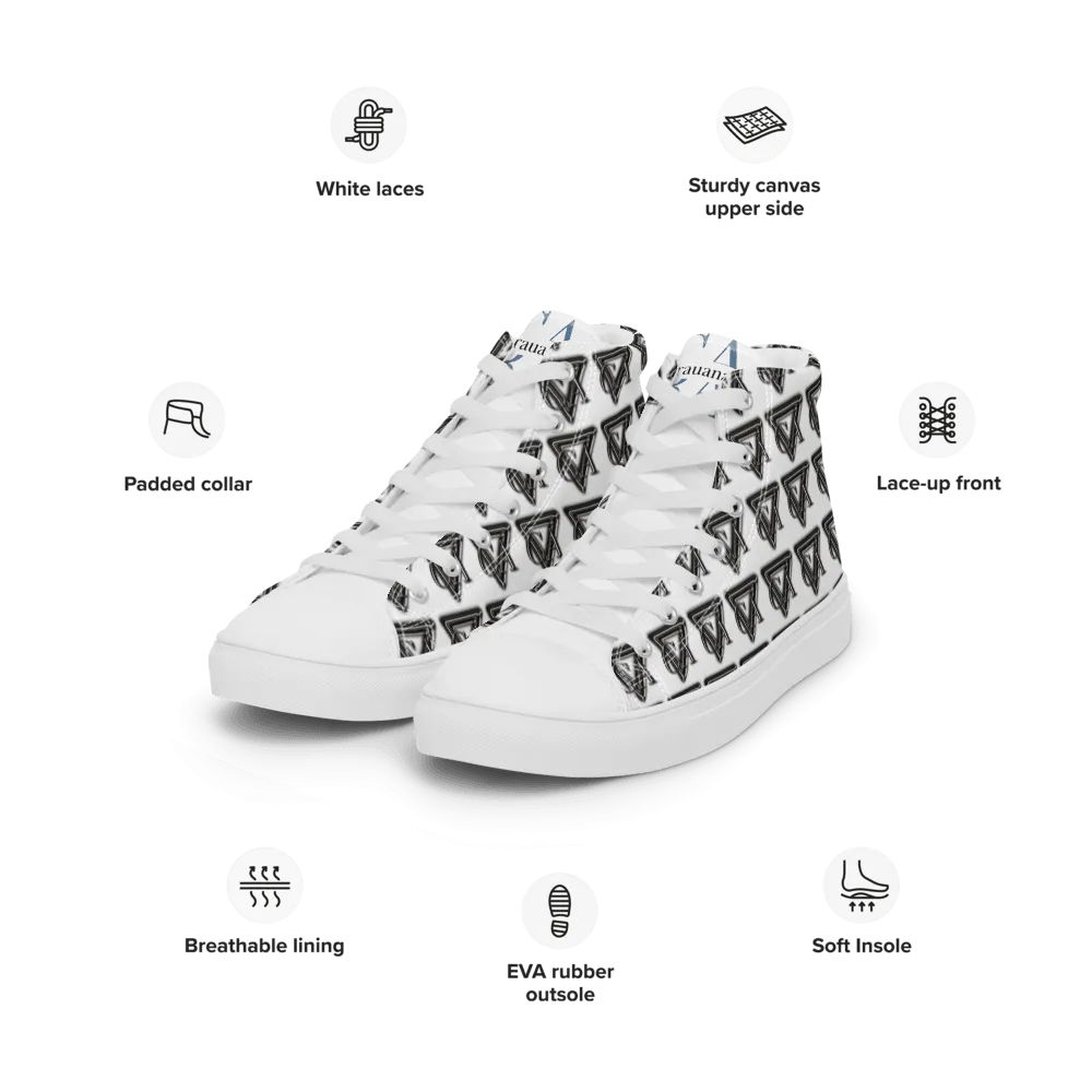 CARAUANA Hip Hop Canvas Shoes White