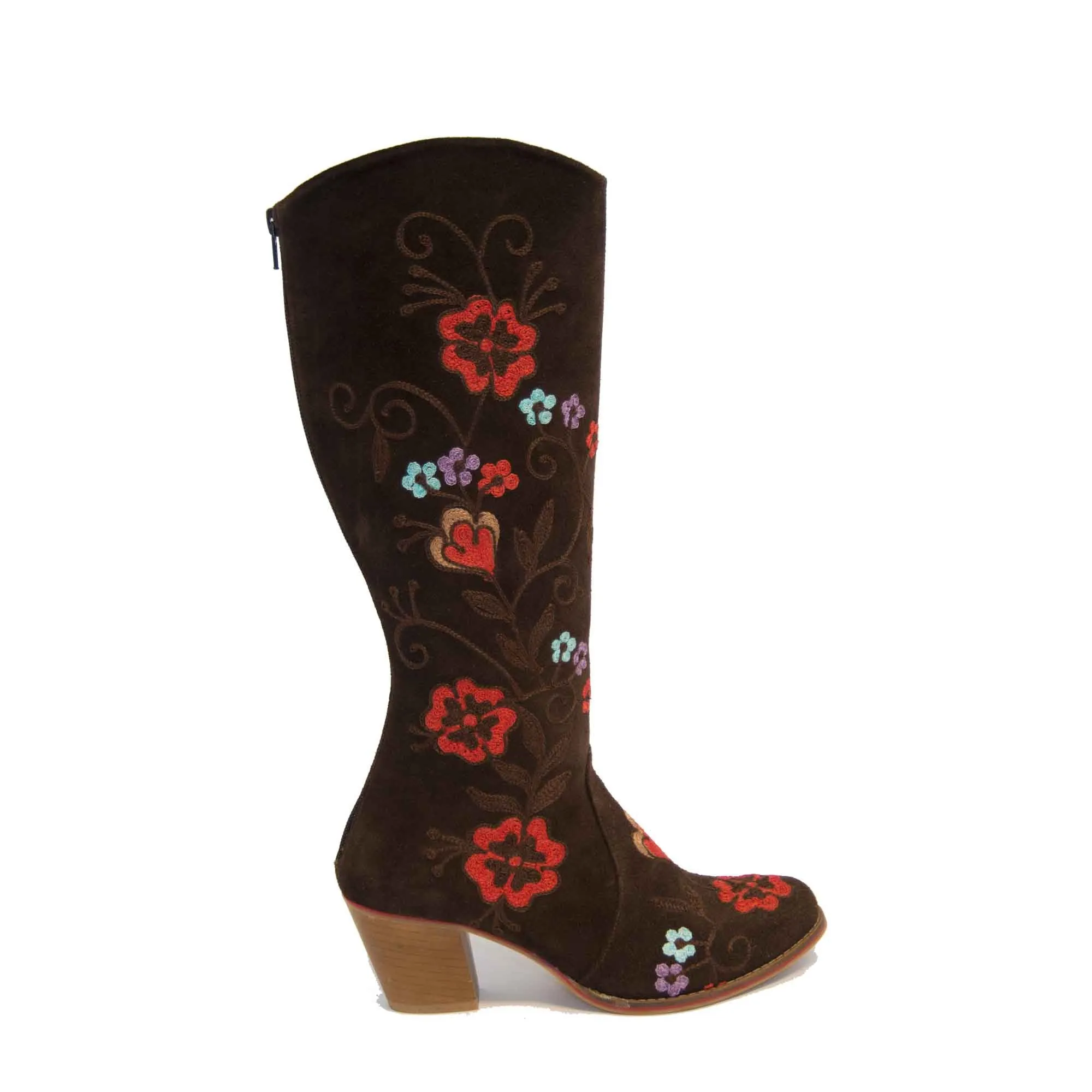 Carmel Tall Melanie Stitching Leather Boot