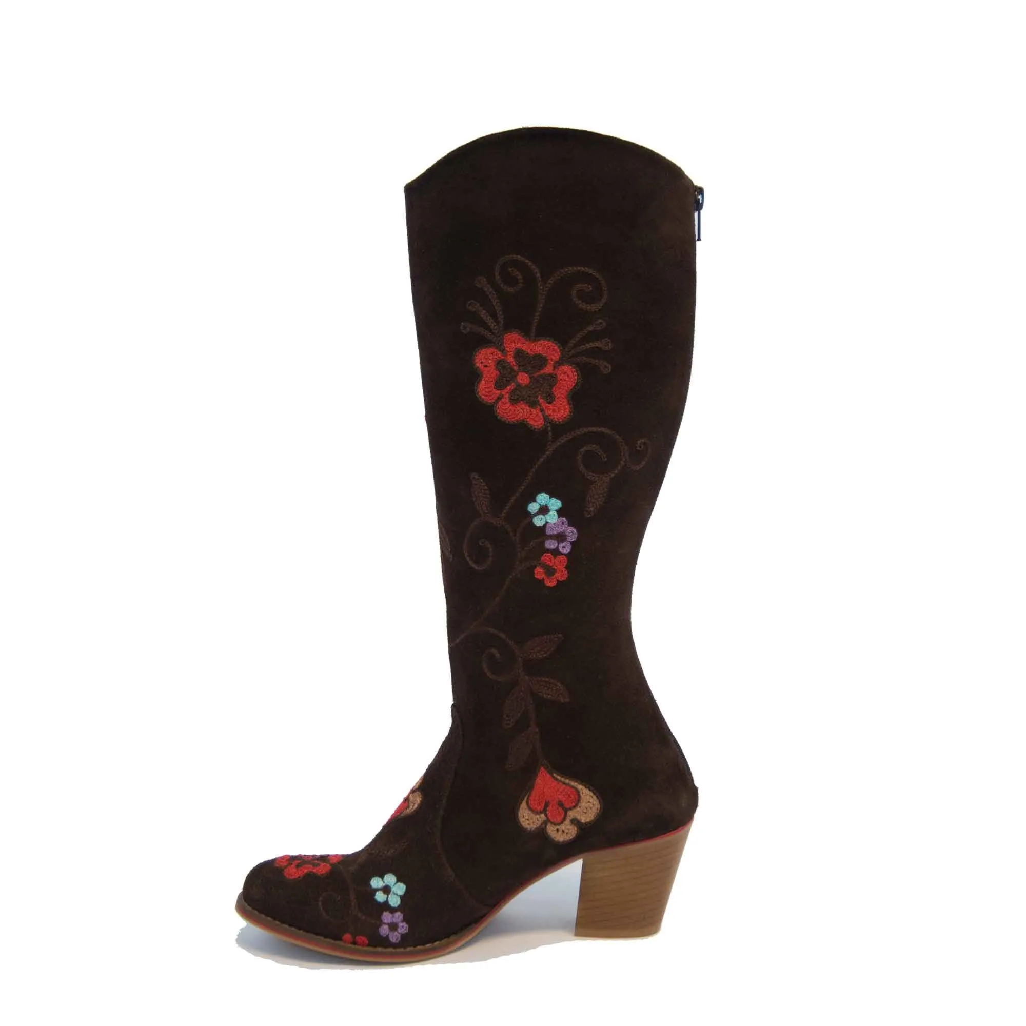 Carmel Tall Melanie Stitching Leather Boot