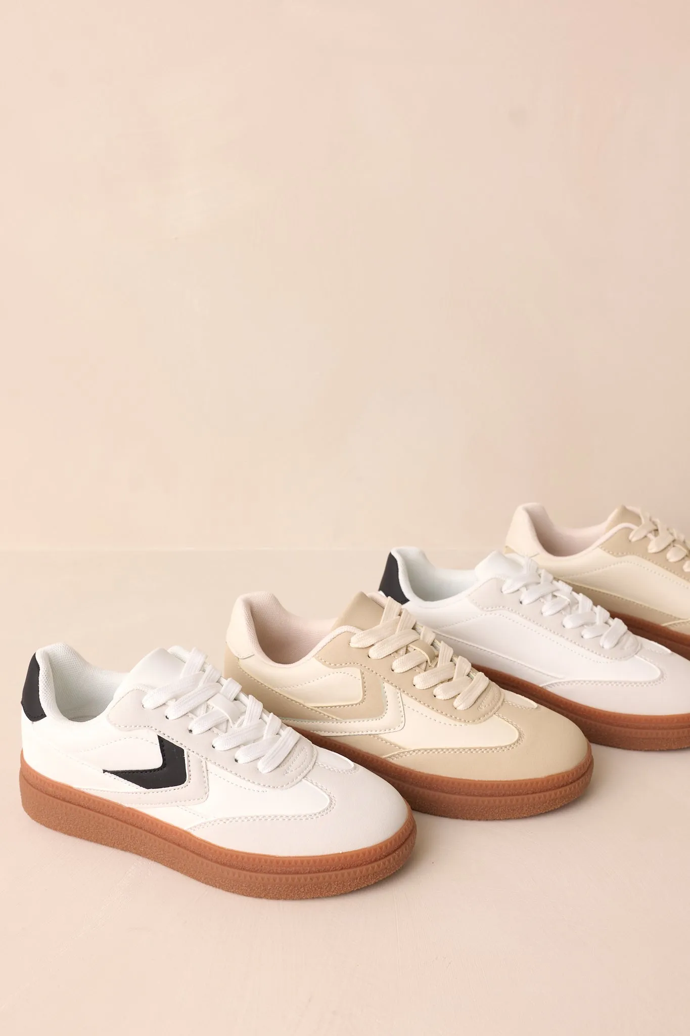 Catching Moments White & Beige Sneaker