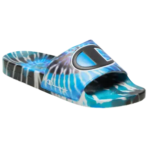 CHAMPION: IPO BLUE TIE DYE SLIDES