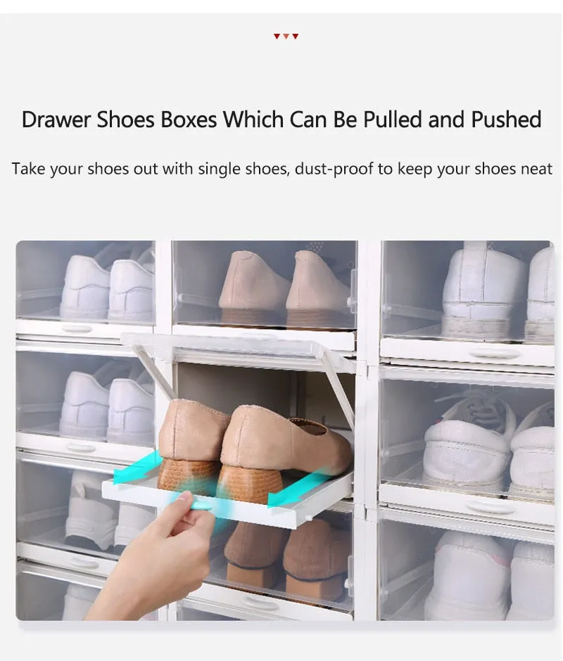 Clear Shoes Storage Boxes