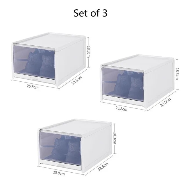 Clear Shoes Storage Boxes