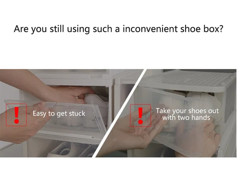 Clear Shoes Storage Boxes