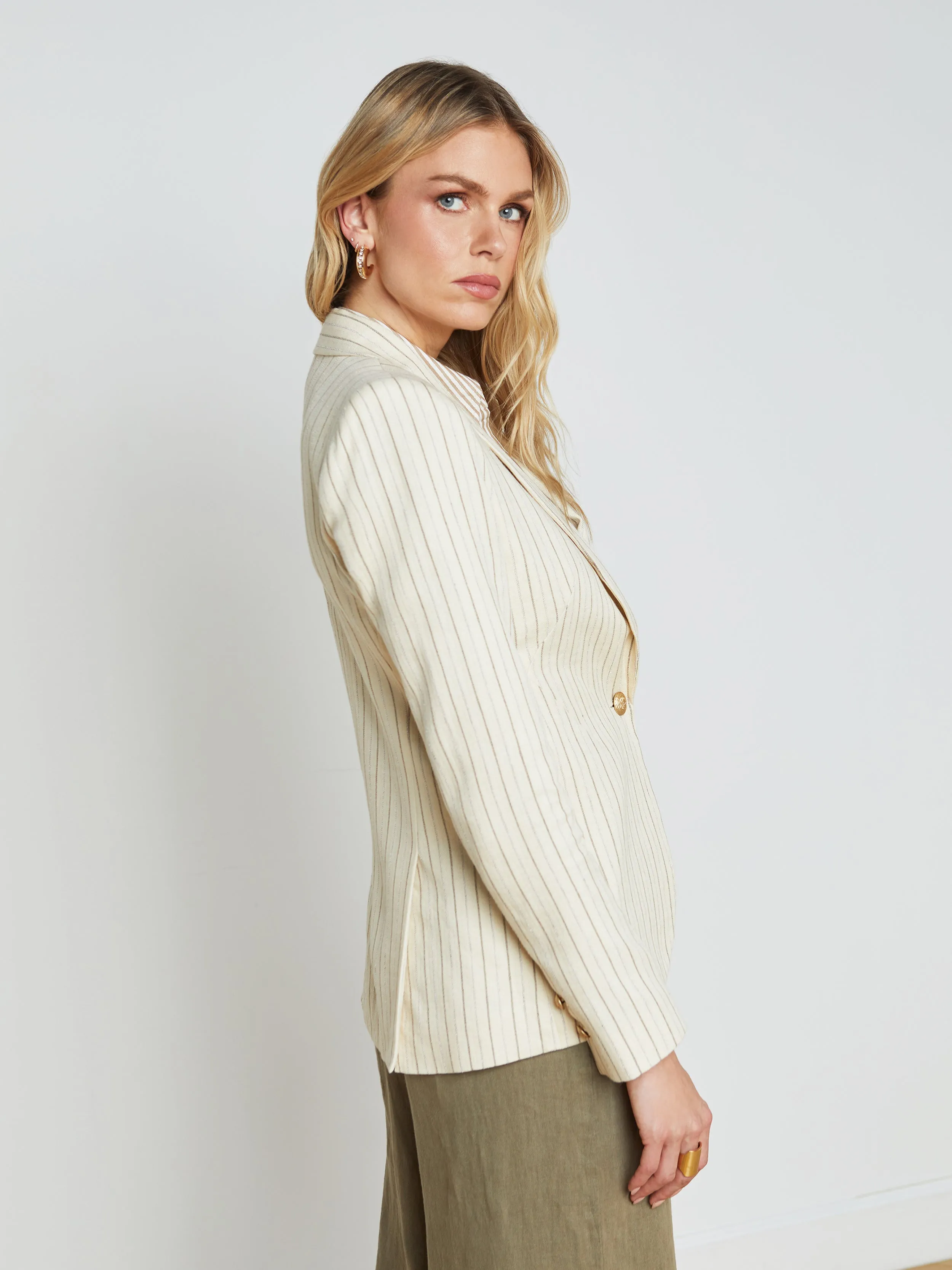 Clementine Linen-Blend Blazer