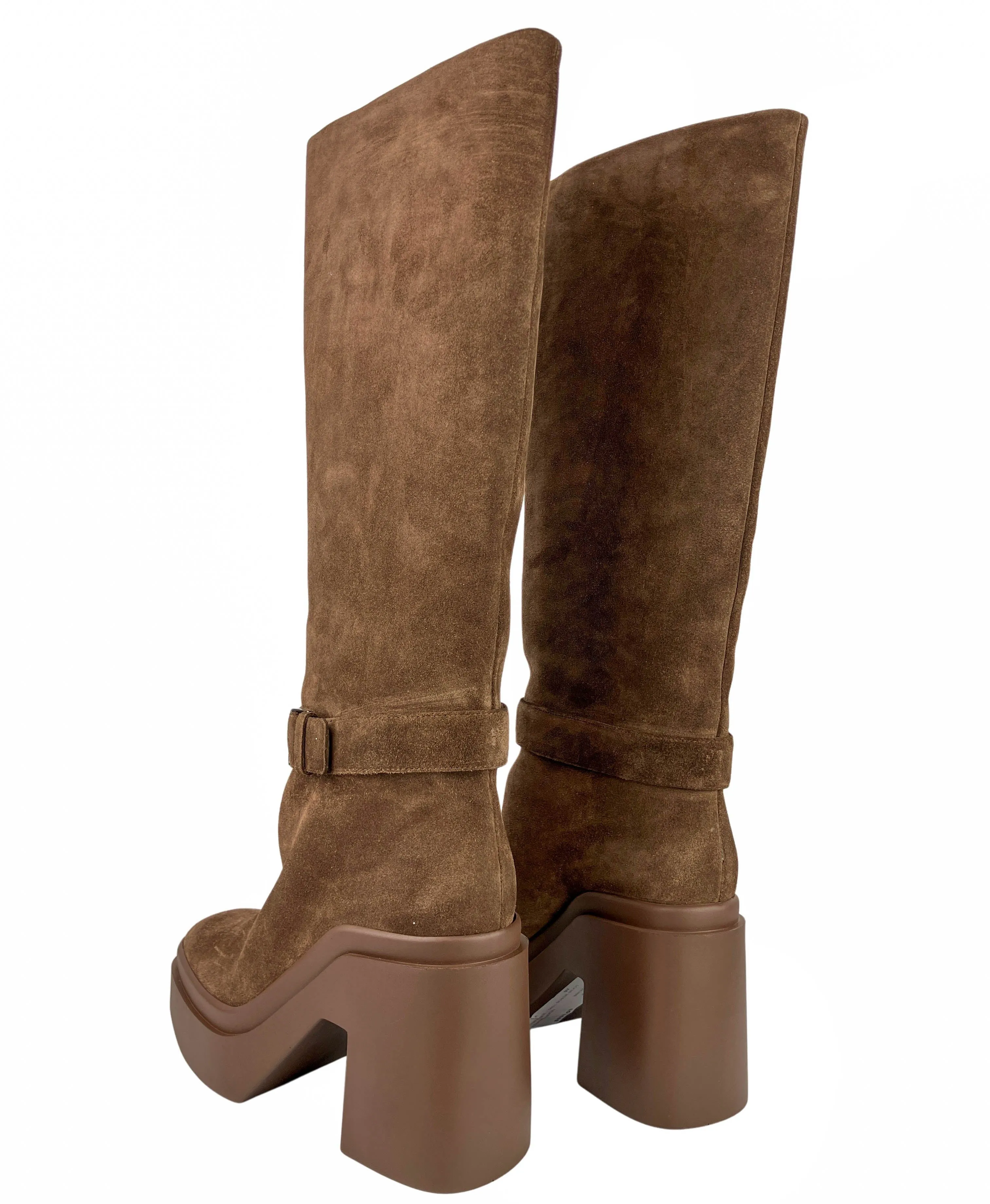 Clergerie Ninon Suede Boots in Brown