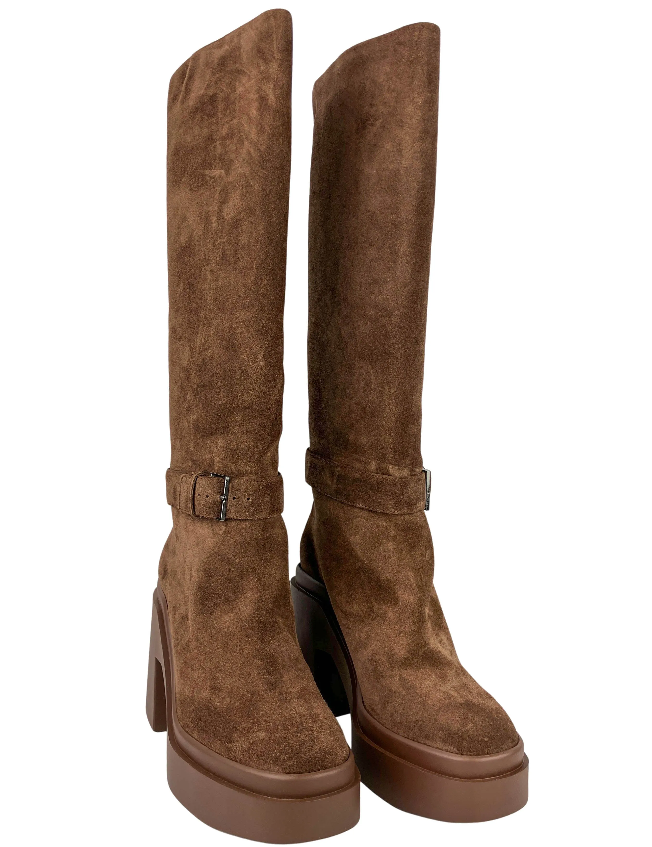 Clergerie Ninon Suede Boots in Brown