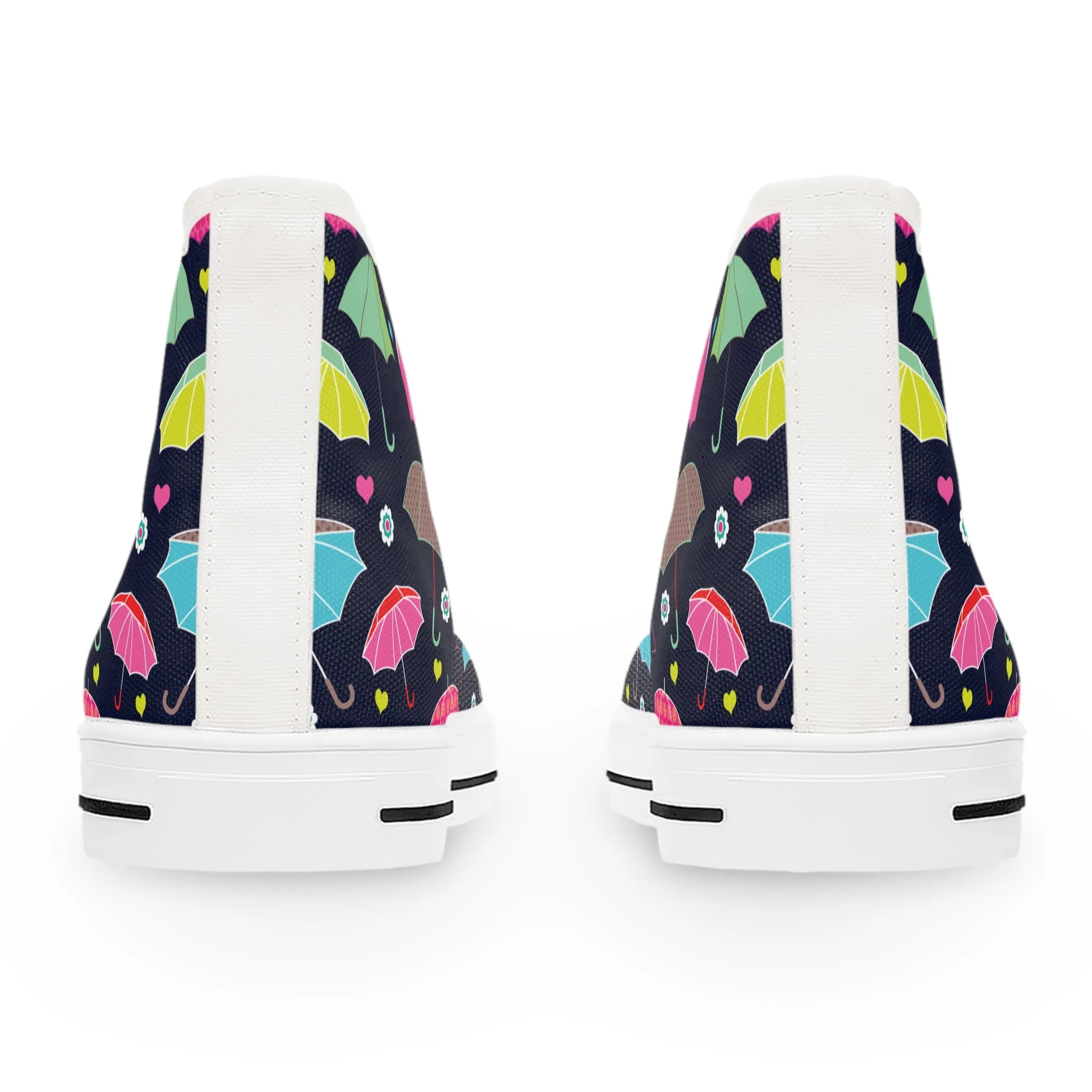 Colorful Umbrellas Women's High Top Sneakers