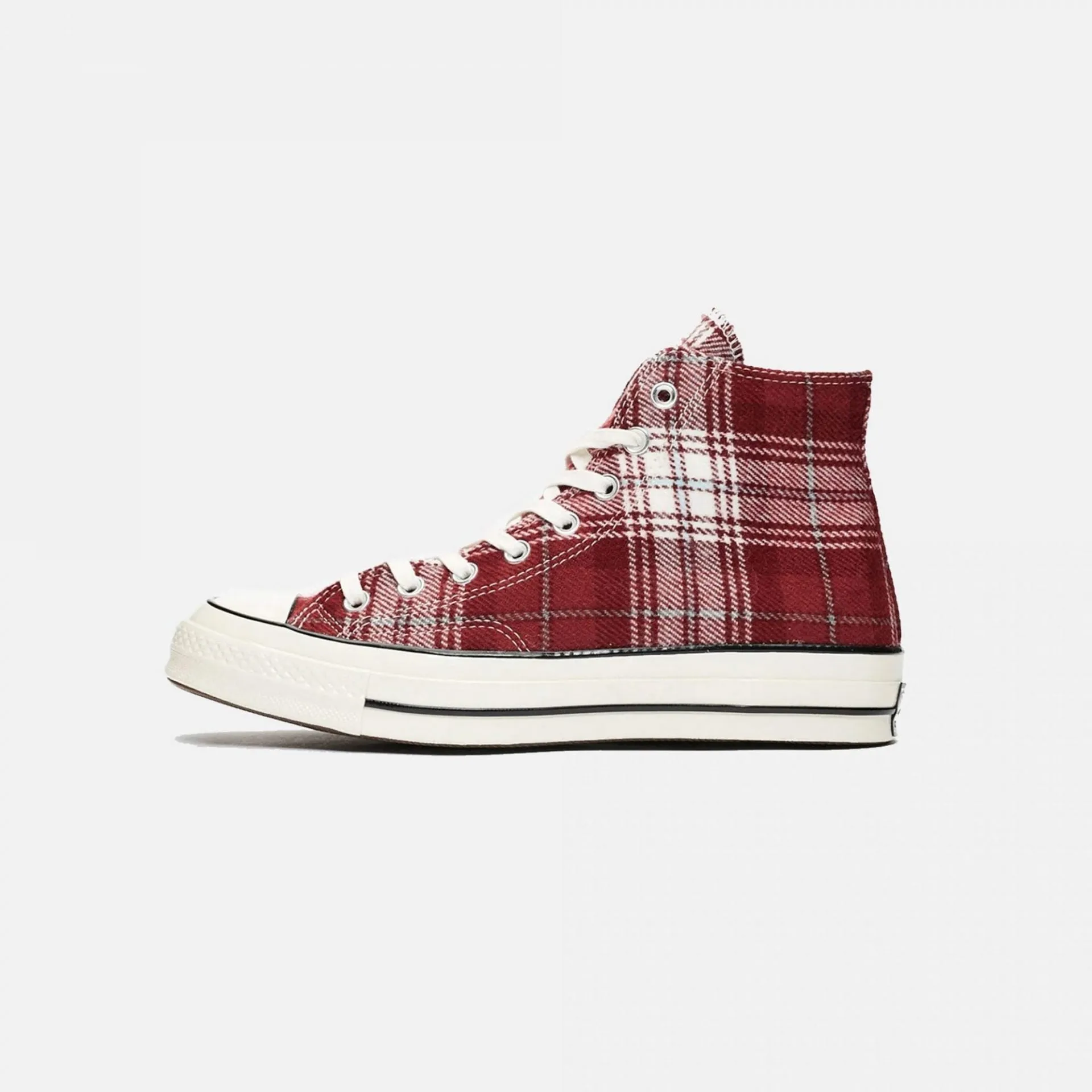 Converse | CHUCK TAYLOR 70 ELEVATED PLAID HI DARK BURGUNDY